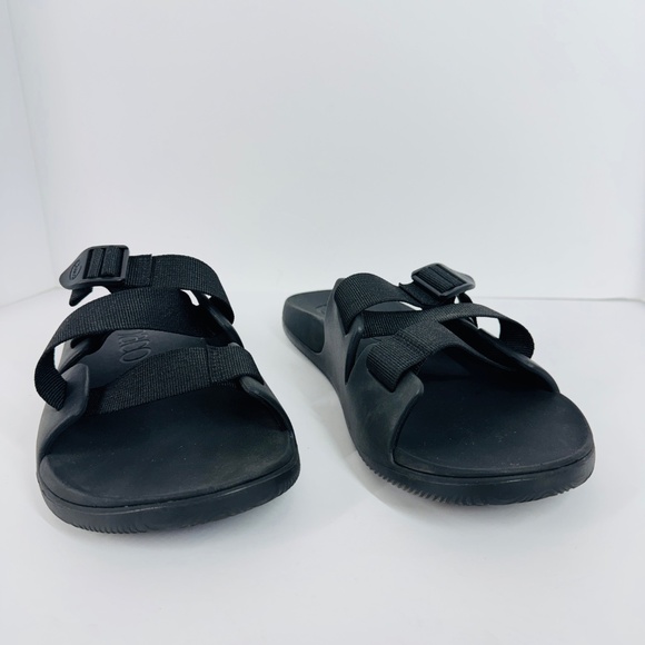 Chaco Men’s Sandals Black Adjustable Strap Slide Sz 12 Lightweight Comfort Beach